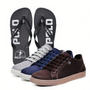 Kit Premium Masculino Donvaro 3 Sapatenis + Chinelo (Grátis)