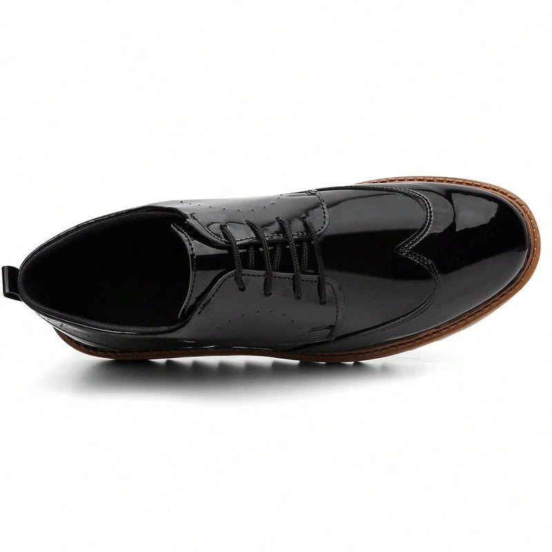 Vendedor IndicadoKit Oxford Masculino Sapato Social Envernizado Sola Tratorada Amarração Palmilha Confort Brinde 37 Ao 46 + Carteira E Cinto