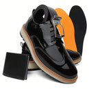 Vendedor IndicadoKit Oxford Masculino Sapato Social Envernizado Sola Tratorada Amarração Palmilha Confort Brinde 37 Ao 46 + Carteira E Cinto